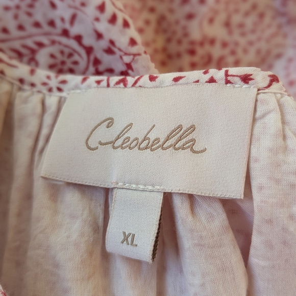 Cleobella Jaya Artisanal Folklore Mini Dress XL | Organic Cotton Woodblock Boho - Picture 7 of 15